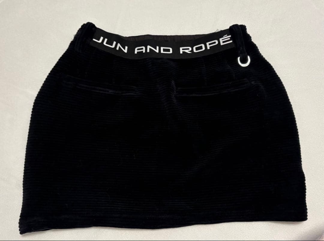 JUN&ROPE★ソフトコーデュロイジャージ 上下セットアップ　ブラック　M