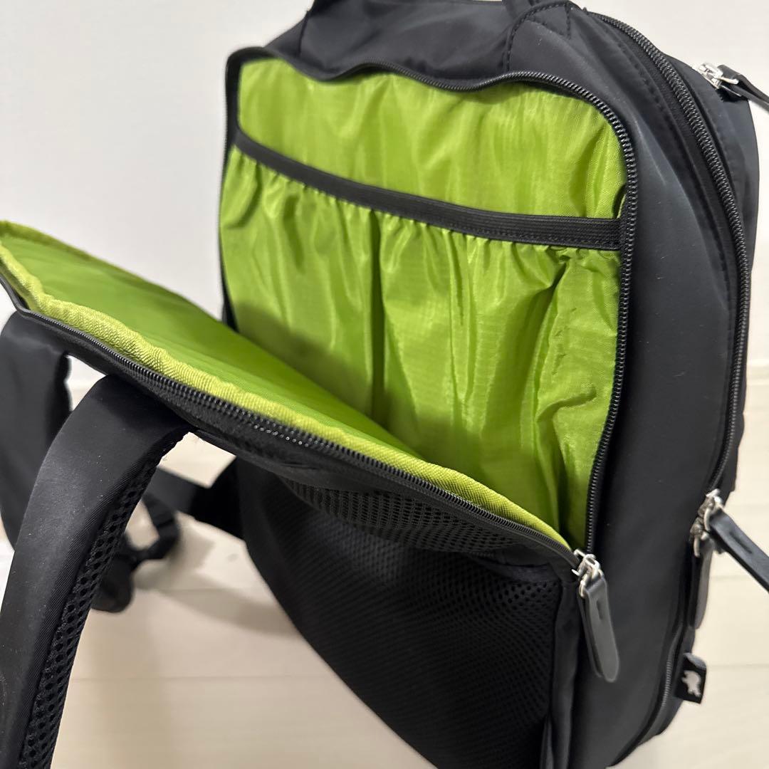 美品 KABAG 時短リュック カバッグ リュック 多機能 ブラック 黒