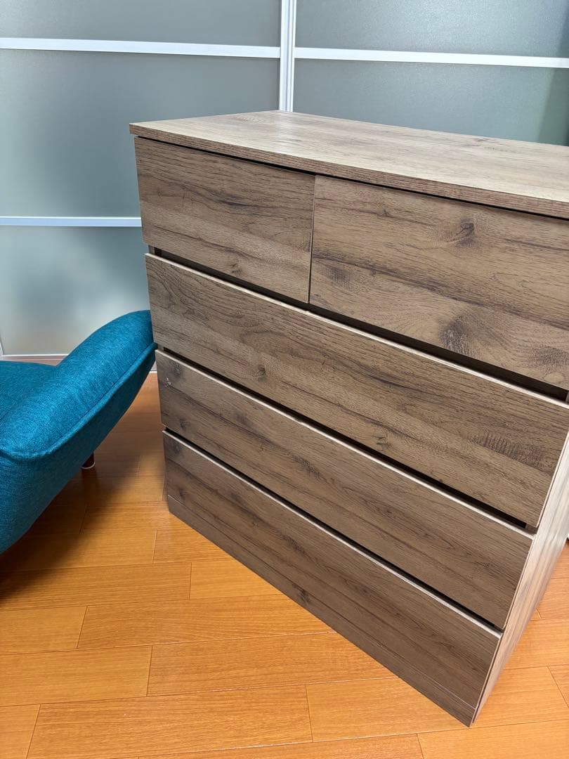 IRIS チェスト 4段 MCH790 木目調 幅79cm