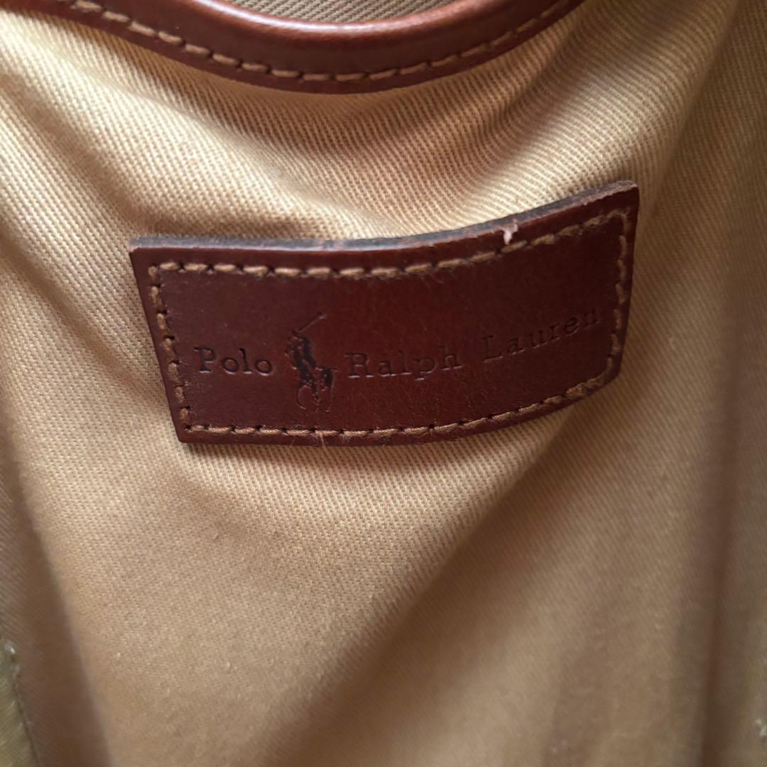 ✨️美品 ポロラルフローレン トートバッグ PVCレザー グリーン ヴィンテージ