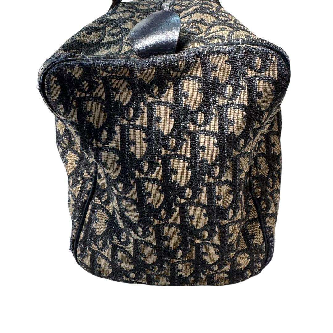 Dior トロッター ミニボストンバッグ ヴィンテージ レザー×キャンバス