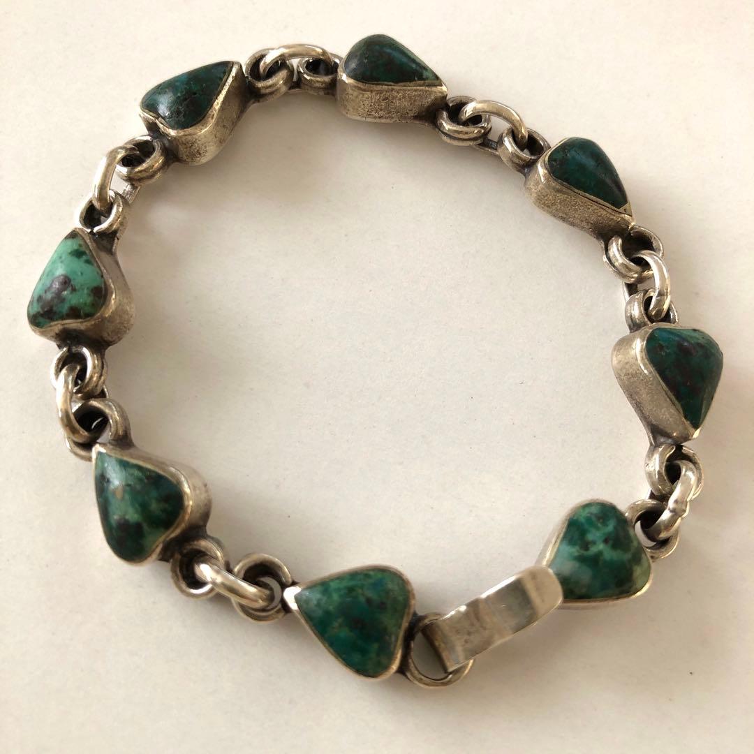 vintage メキシカンジュエリー ターコイズ ブレスレット シルバー925