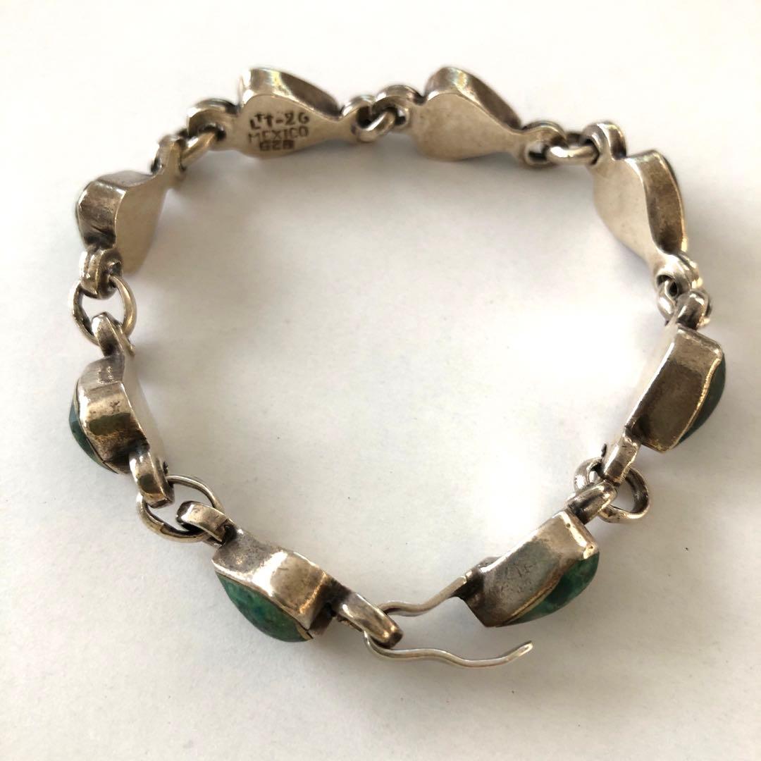 vintage メキシカンジュエリー ターコイズ ブレスレット シルバー925