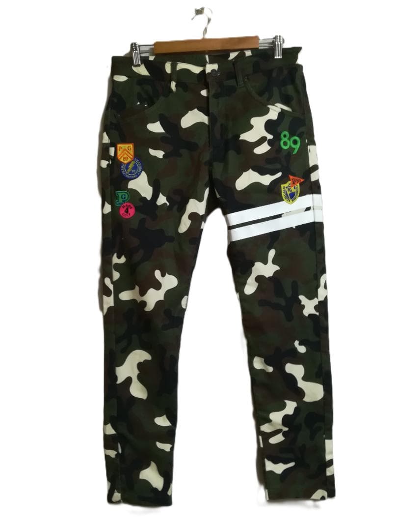 PEARLY GATES 30周年記念モデル カールカール カモ柄プリントパンツ