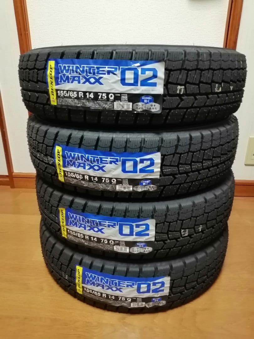 必ず4本購入して下さい155/65R14秋田発WM02新品未使用2025年製②