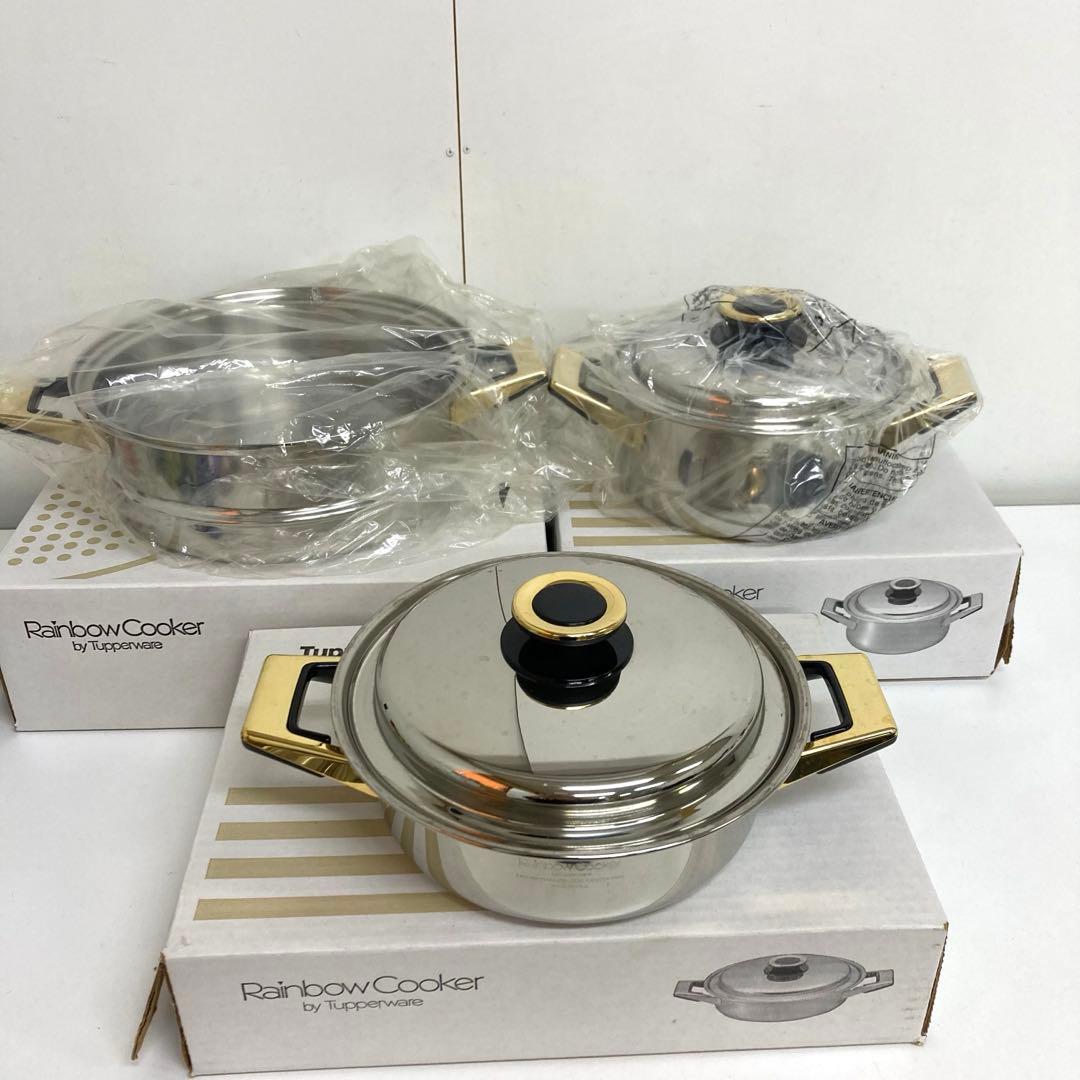 A956-46 Tupperware レインボークッカー 3セット