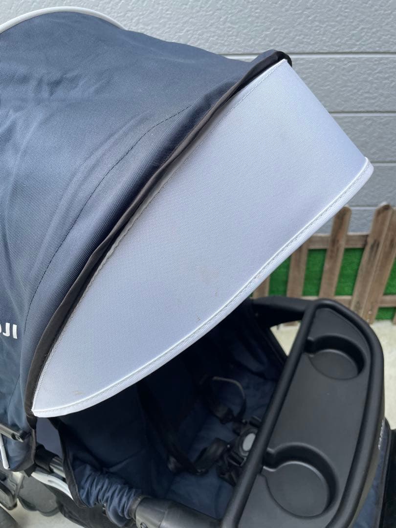 【送料込み】KATOJI カトージ 2人乗りベビーカー シット&スタンドネイビー