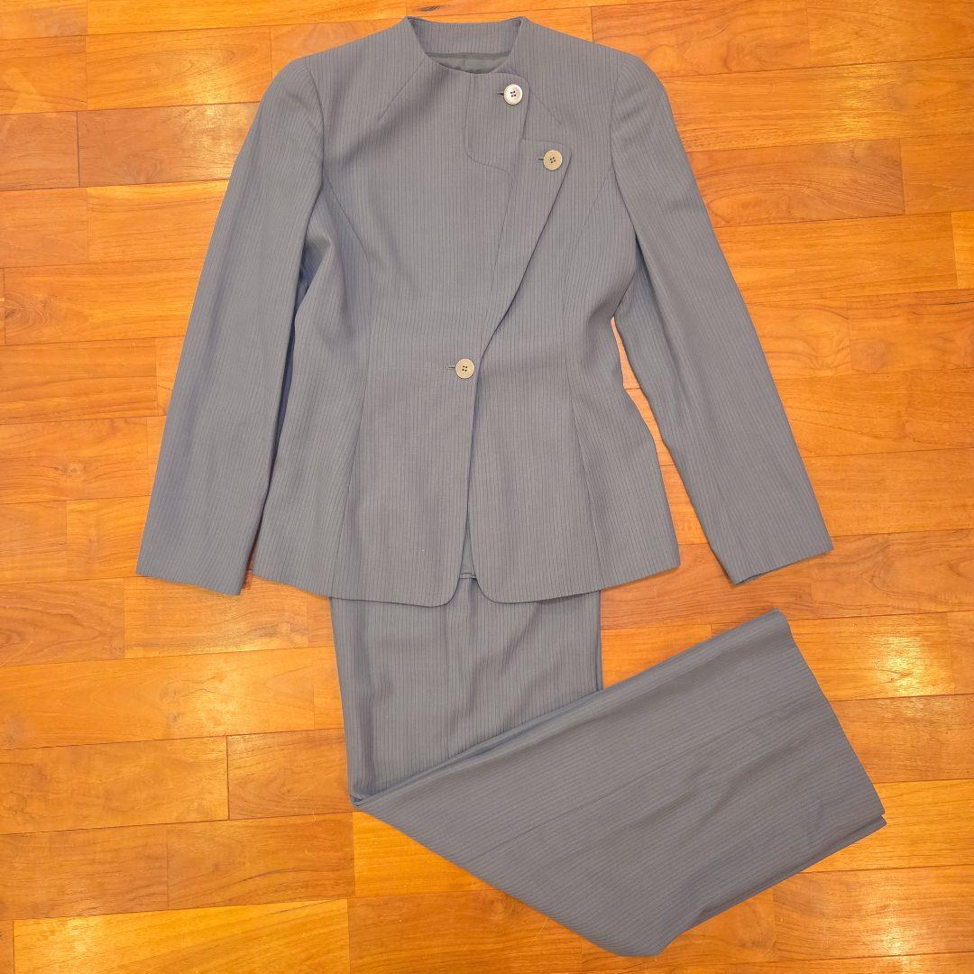GIORGIO ARMANI アルマーニ セットアップ スーツ グレー 丈長め