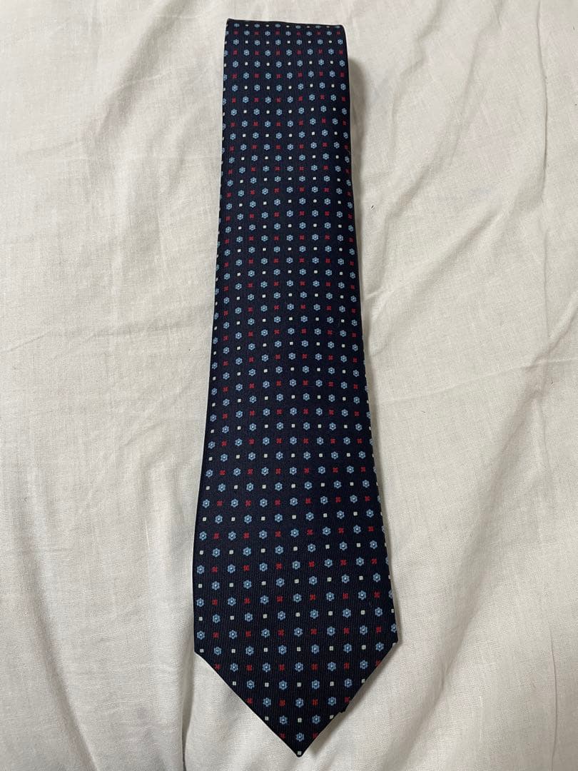 E.Marinella／マリネッラ★ ネクタイ シルク 紺