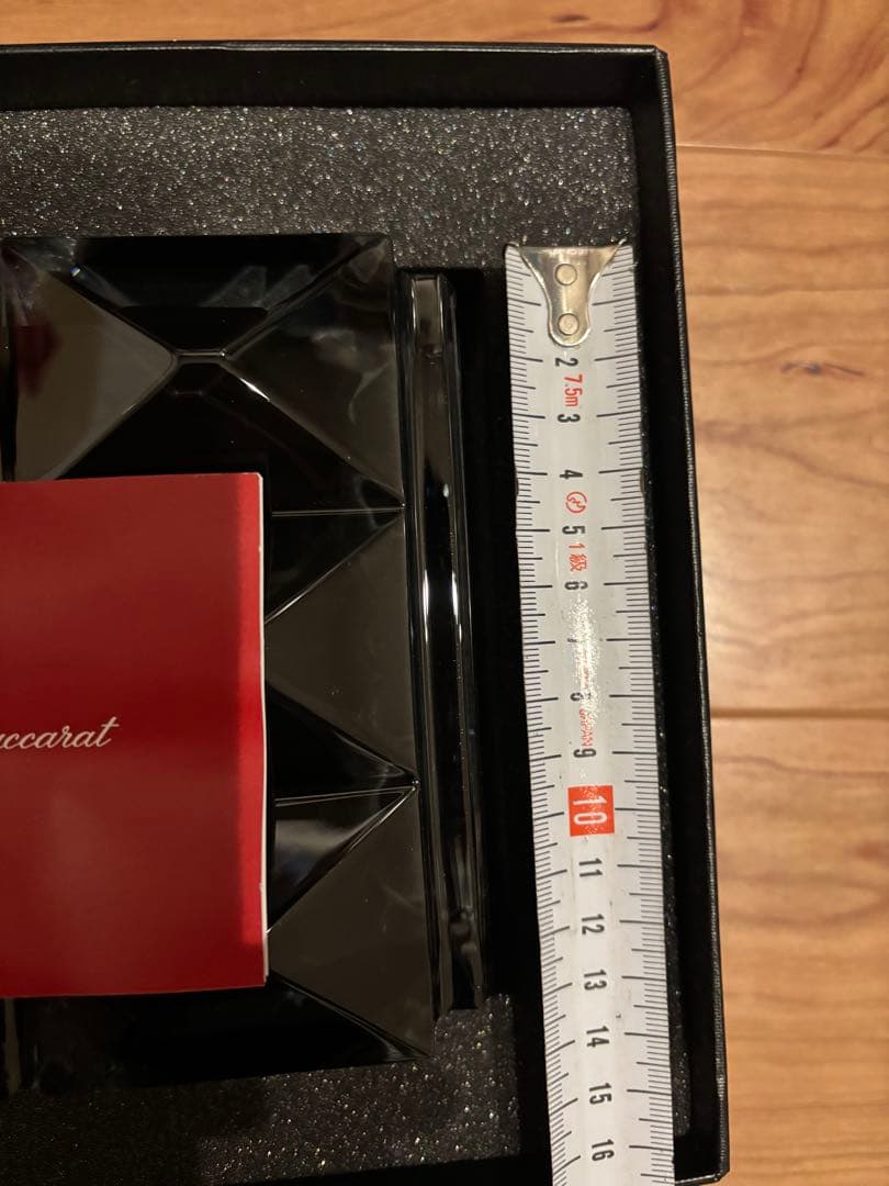 サンローラン　バカラ ルクソール ベース　ブラッククリスタル　花瓶