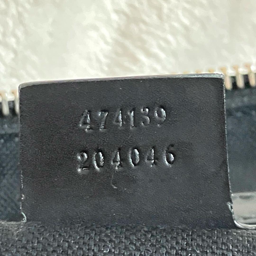 グッチ ショルダーバッグ レザー×PVC GG柄 シェリーライン A4