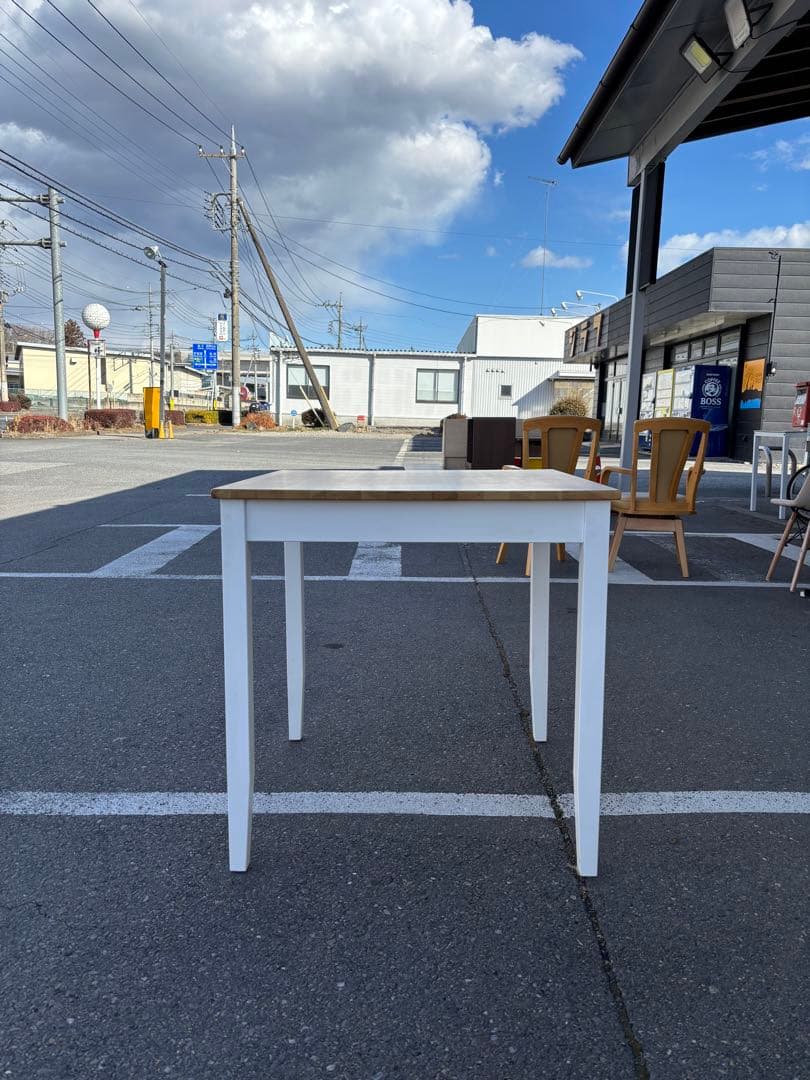 ダイニング3点セット テーブル、回転チェア2脚