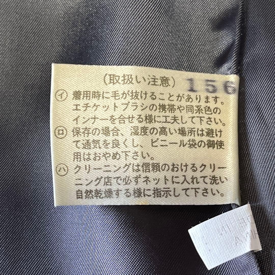 未使用品 上質 カシミヤ100% ロングコート グレー 比翼 ステンカラー M