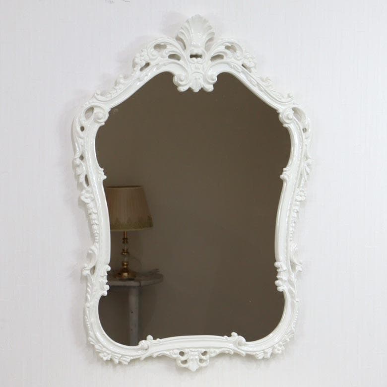 イタリア製 ミラー ホワイト 白 壁掛け DIBIASE