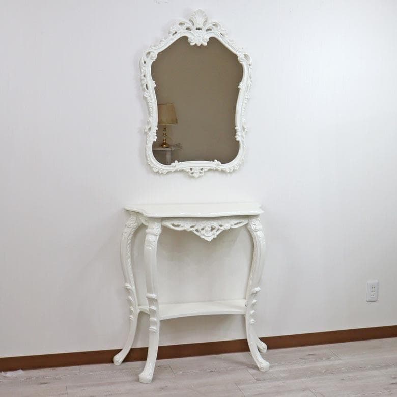 イタリア製 ミラー ホワイト 白 壁掛け DIBIASE