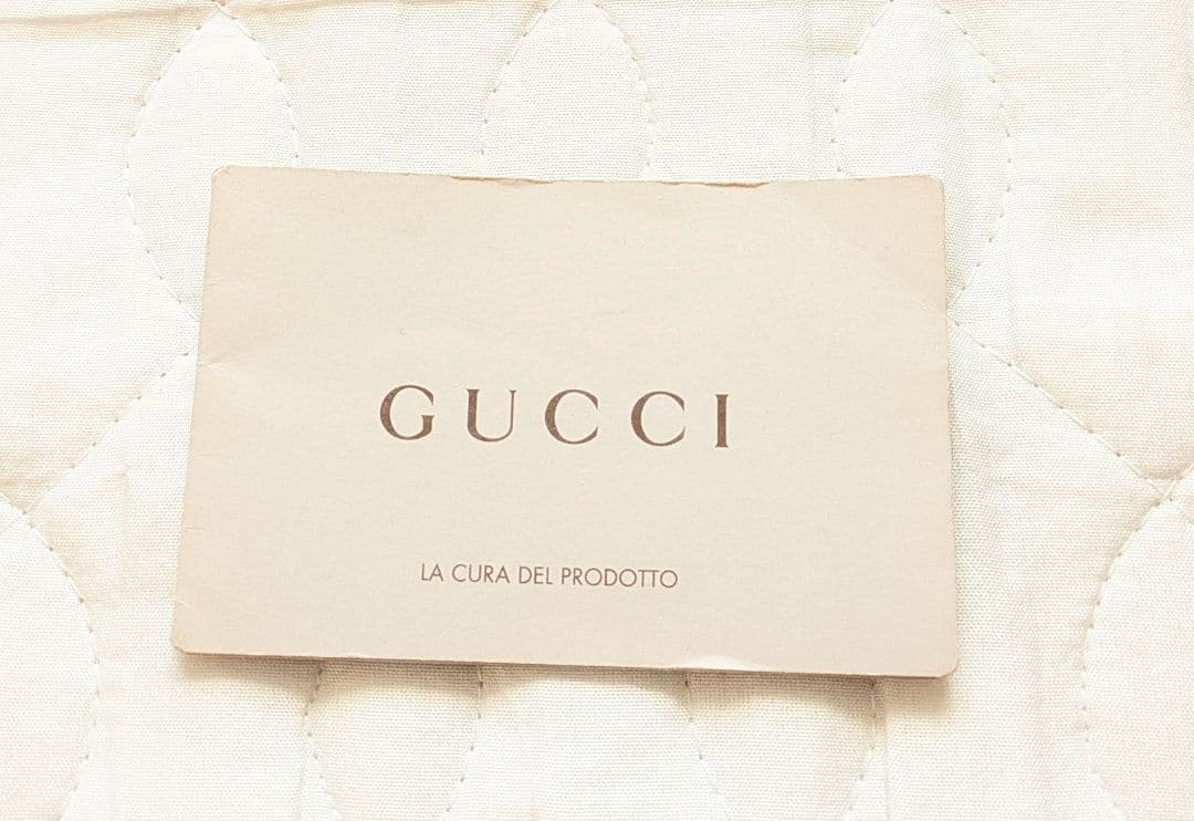 GUCCI GG柄ダークグレー トートバッグ　 袋 取り扱いガイド付き