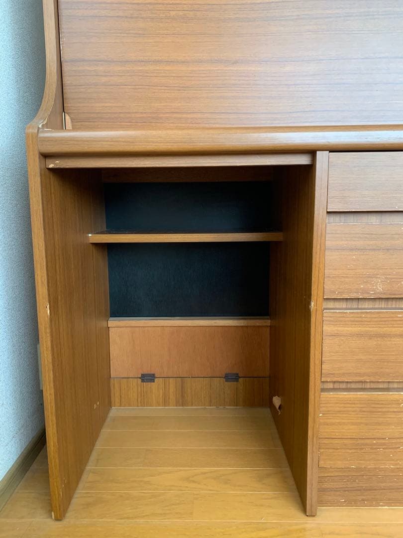 昭和レトロ学習机、電動鉛筆削り付き