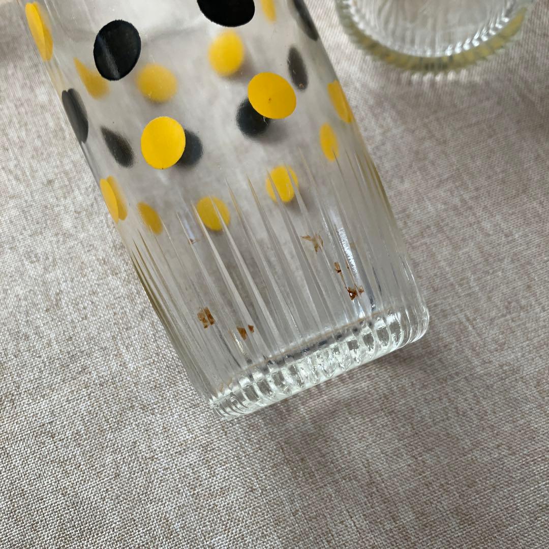 ヘーゼルアトラス　ドット　タンブラー　サワークリーム