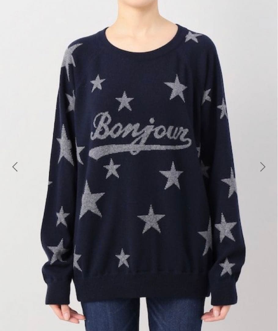 QUEENE&BELLE　アパルトモン別注　カシミヤ100%　ニット　星柄