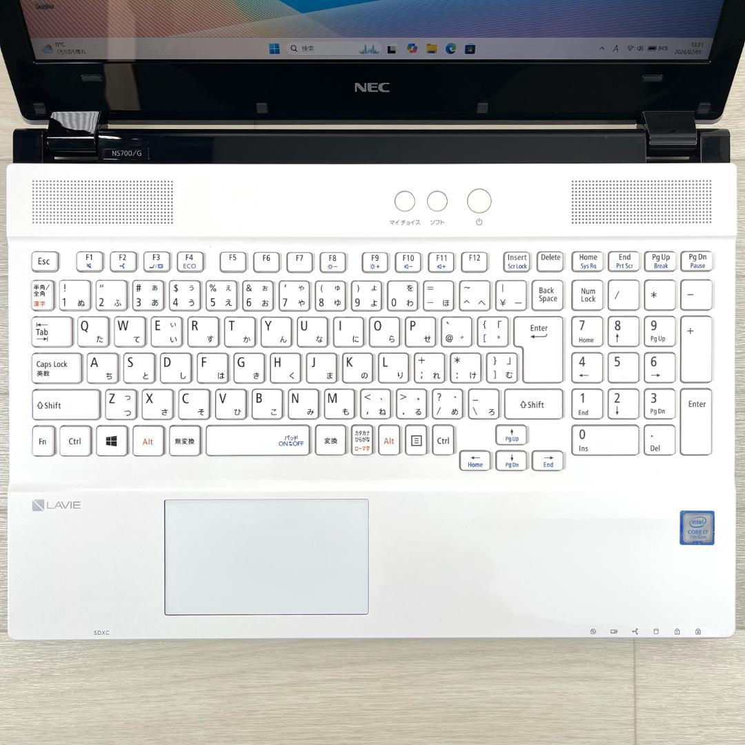 NEC i7 新品SSD512 メモリ16 Windows11 ノートパソコン