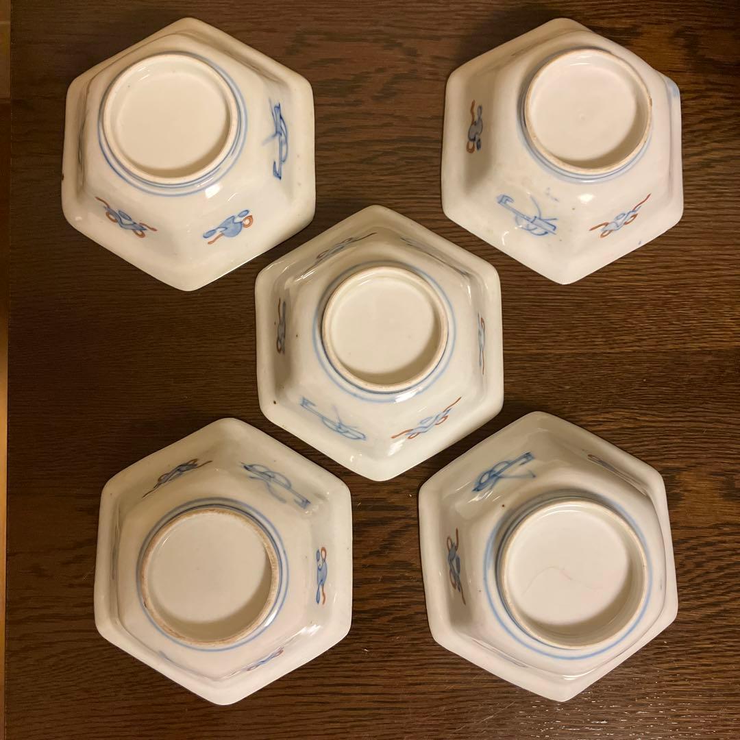 古伊万里 六角小鉢 骨董品