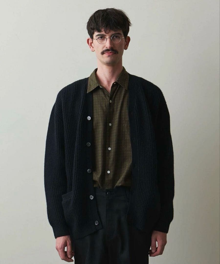 Steven Alan ハミルトンラムズウール Vネック カーディガン