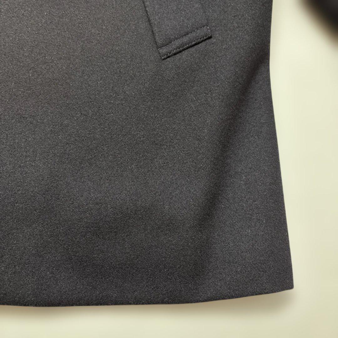 マッキントッシュフィロソフィー ブラック メルトンショートコートステンカラー