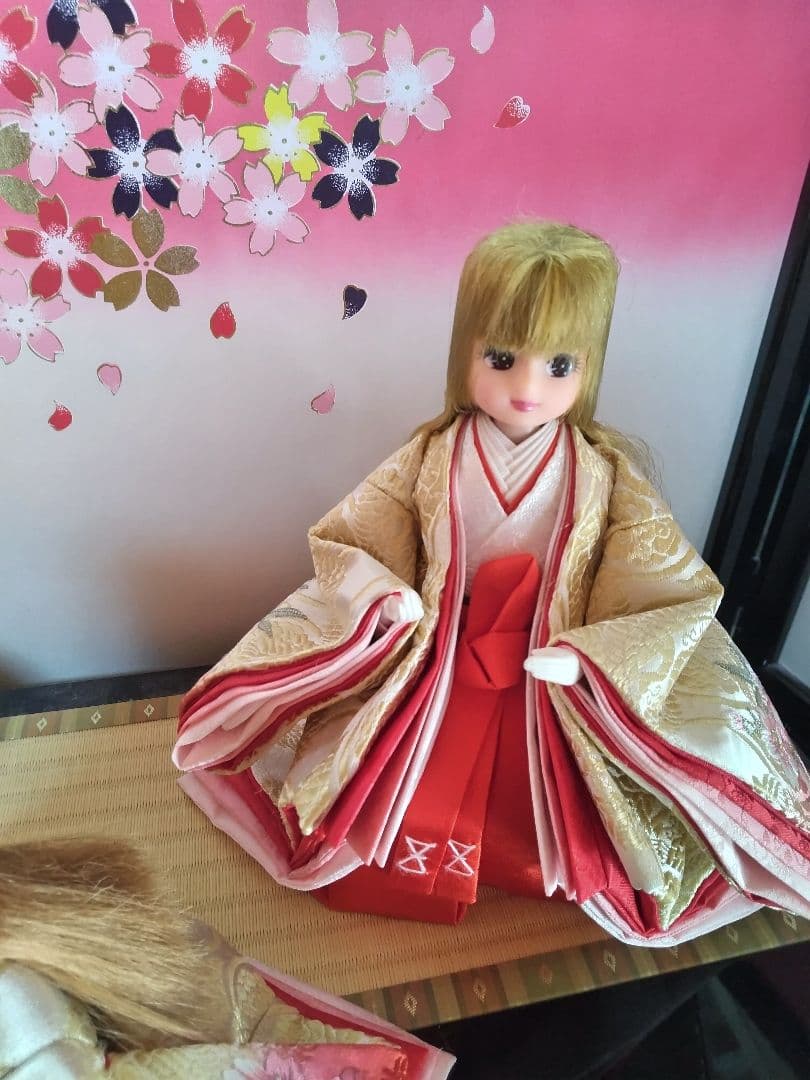 雛人形　リカちゃん　三人官女　リメイク品 ②