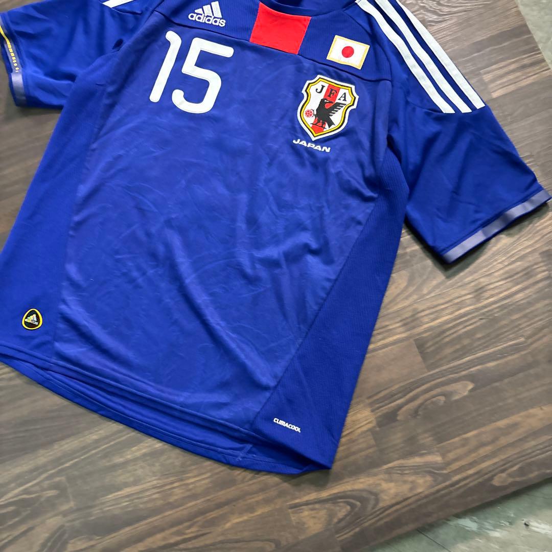 8SM1 adidas サッカー日本代表　ユニフォーム　ゲームシャツ　15番古着