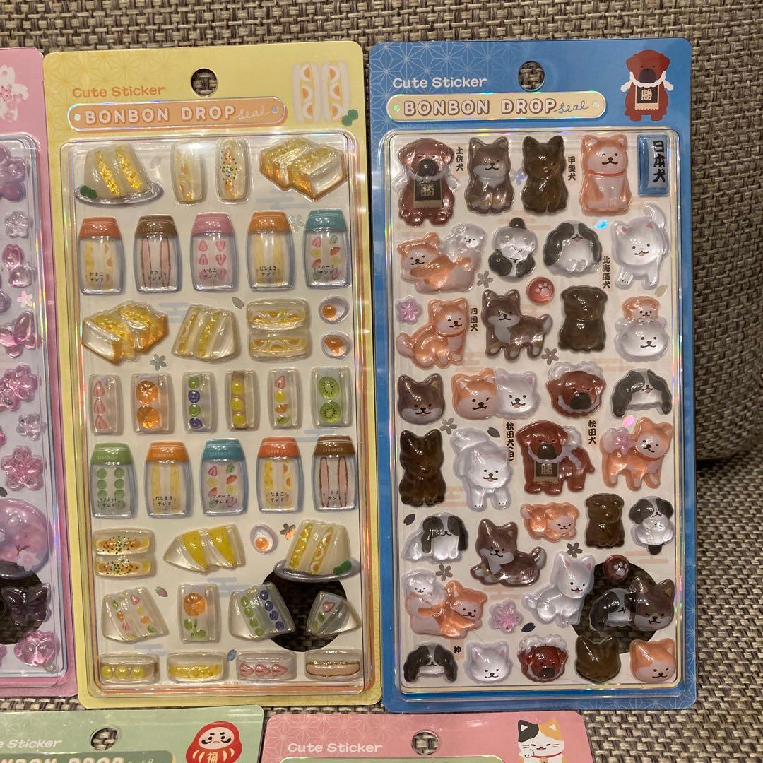 ボンボンドロップシール　和柄　7種類セット　正規品