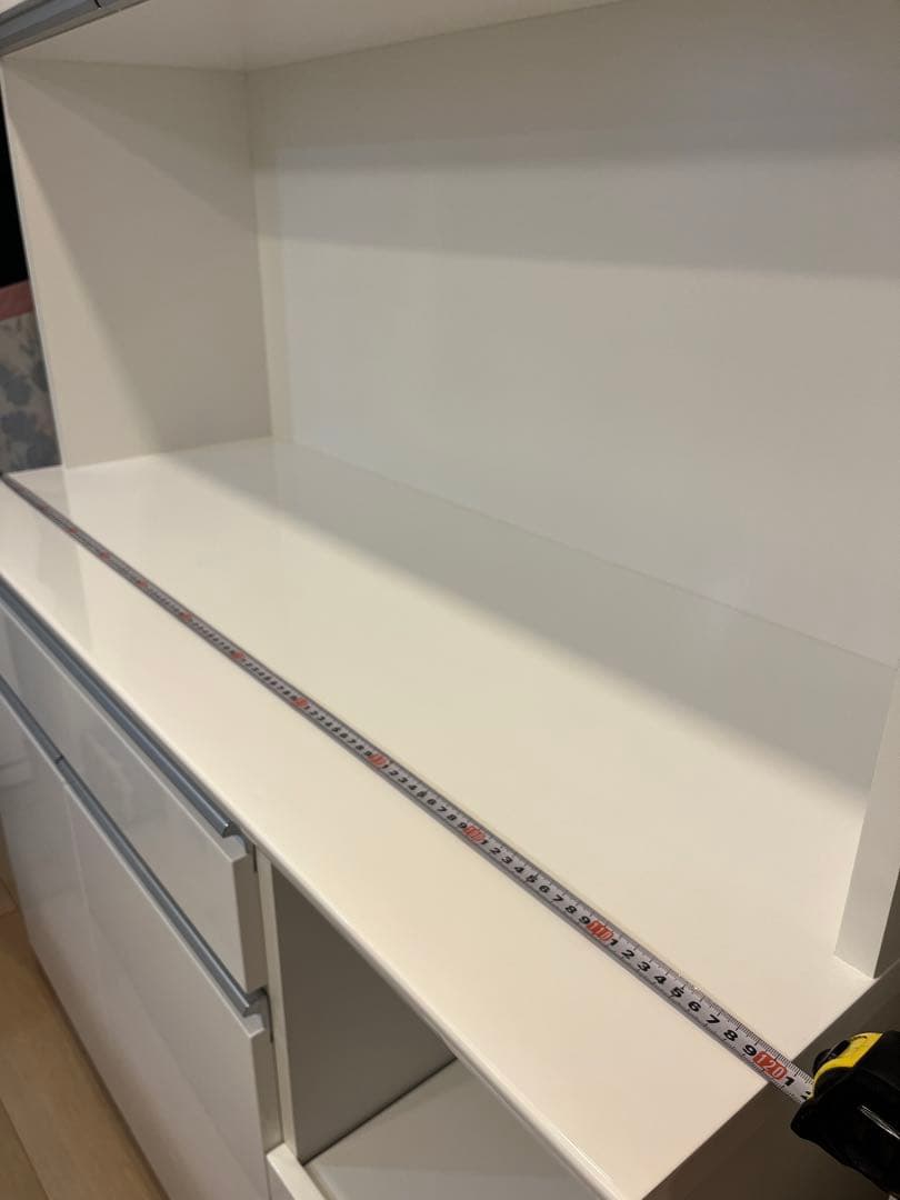 キッチンボード　レジューム120-2TF-H WH【ぴぴちゃん専用】直接引き渡し