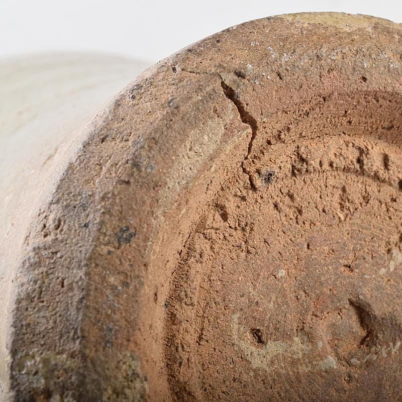 中国　唐時代　越州窯　青磁　虎貼花文　皈依瓶　日月壺　共箱　V　R8771B