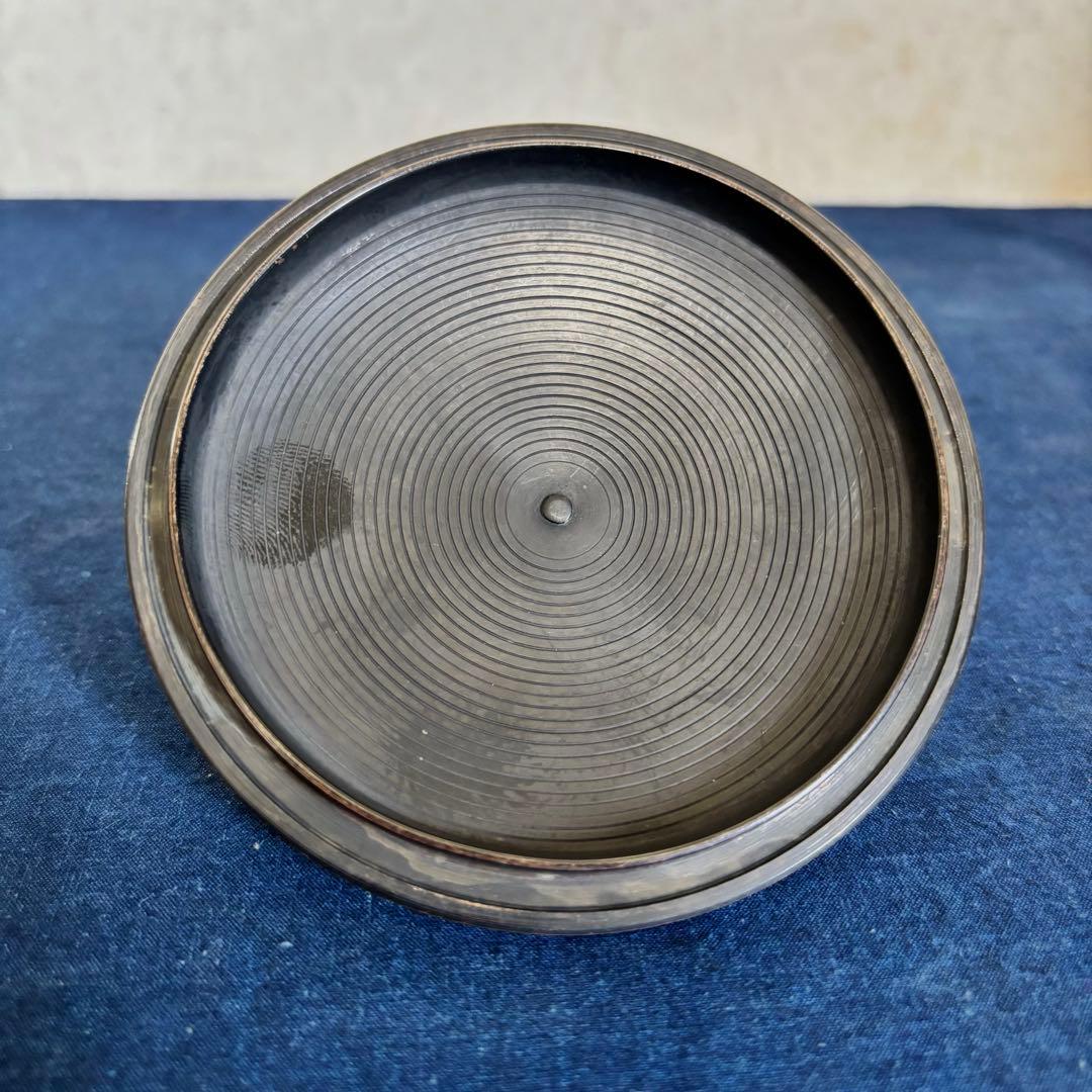 人間国宝敬典造 風炉 炉釜 電熱器 唐銅鬼面風炉釜 野々田電熱器 敷板 茶道具