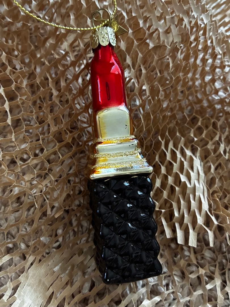 最終値下げ　アスティエ リップ　クリスマス　オーナメント　レッド