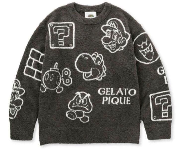 ジェラピケ　マリオ　プルオーバー　レディース　Fサイズ