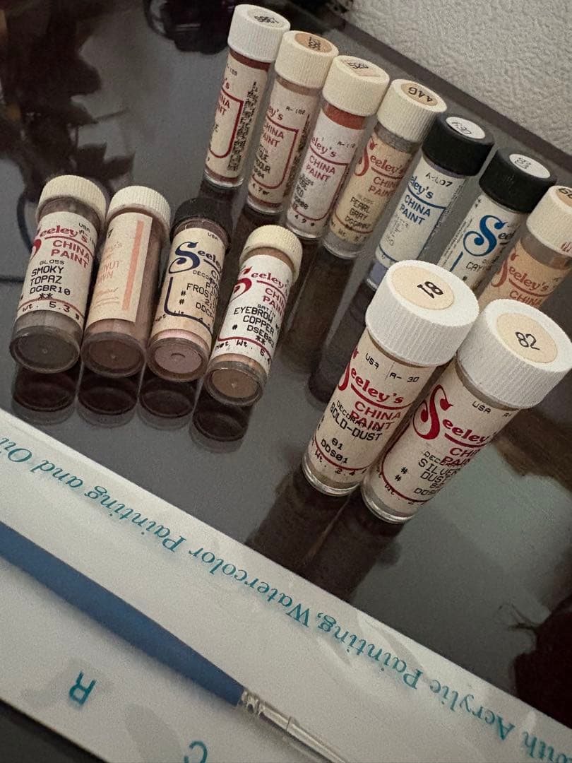 Seeley's チャイナペイント 13本セット