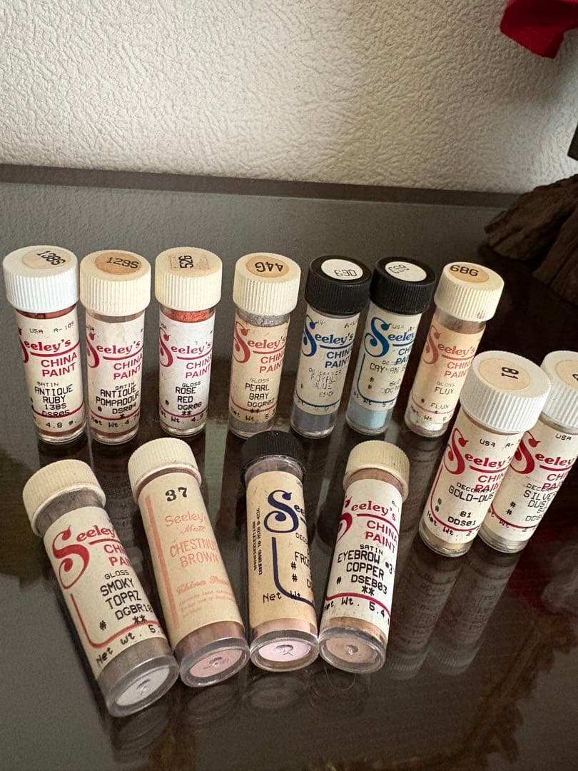 Seeley's チャイナペイント 13本セット