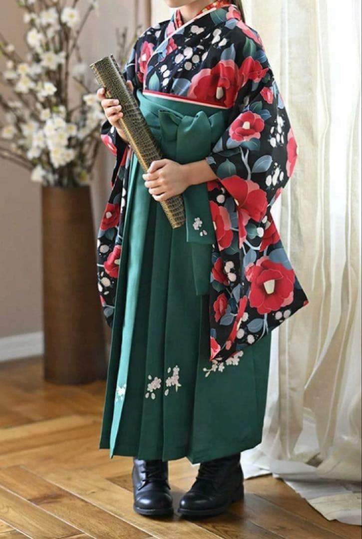 キャサリンコテージ　卒業式　袴セット　小学生150髪飾り付き