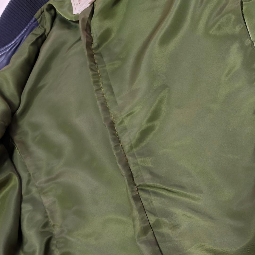 AVIREX　羊革　オールレザーMA-1　Мサイズ