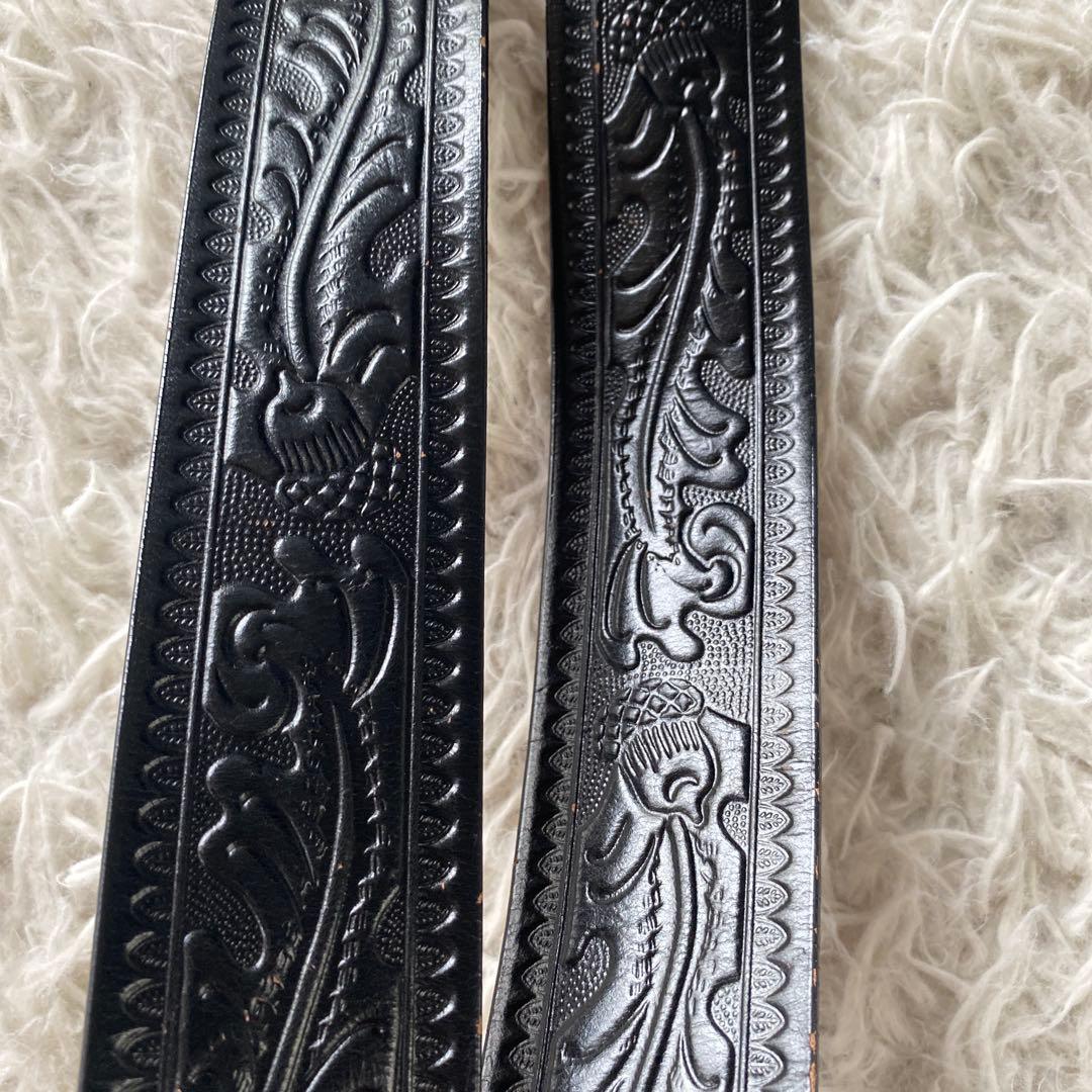 eight希少　ACE WESTERN BELTS ブラック