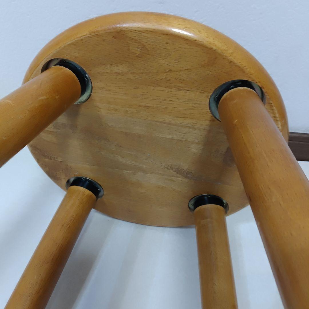 Antique Stool アンティーク スツール 天然木 4本脚 送料無料