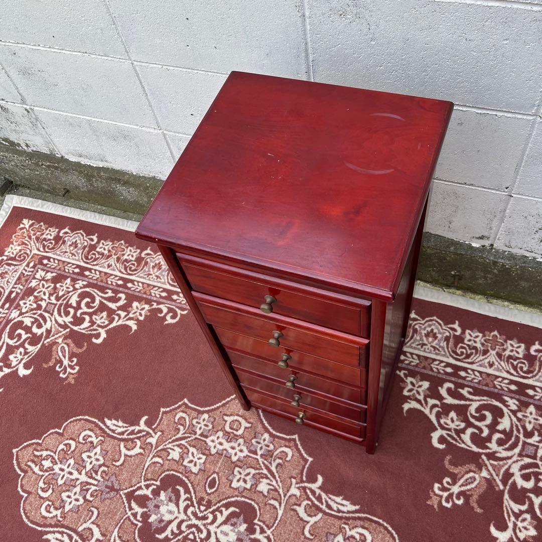 古家具ビンテージ品◾️四国工芸 SHICO 引き出し6杯 整理棚 木製家具