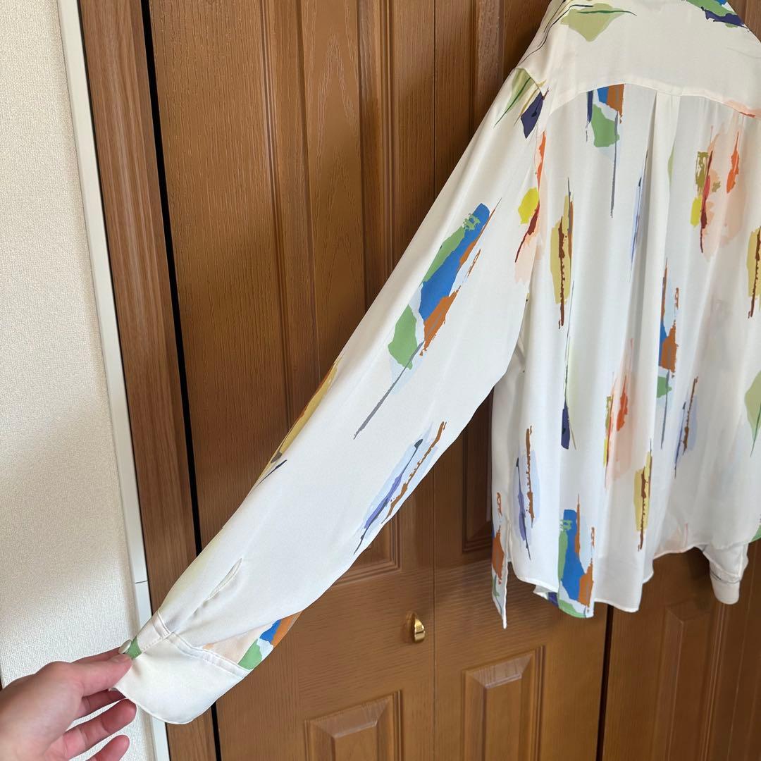 LiNoH リノー　ミスチル桜井和寿着 シャツ 多色模様 長袖シャツ サイズ2