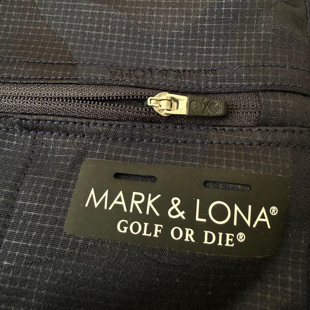 現行タグ　マークアンドロナ　パンツ　迷彩　紺　ネイビー　総柄　XL〜XXL相当