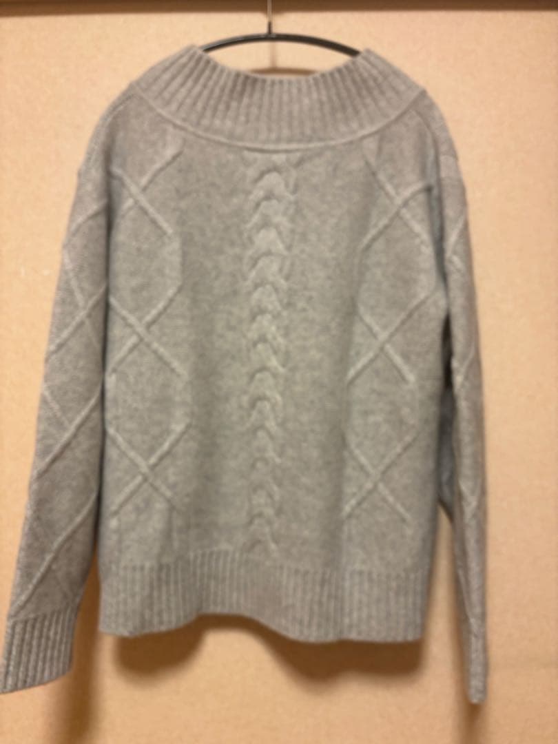 完売セオリーリュクス HARL MORBI カシミヤ ケーブル編み　サイズ38