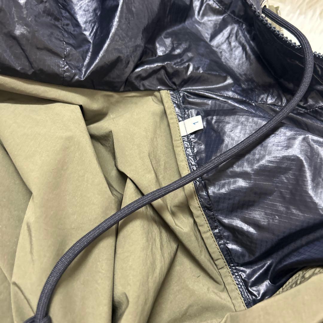 【美品】MONCLER ナイロン　ロング　ミリタリーコート　バッグロゴ　フード