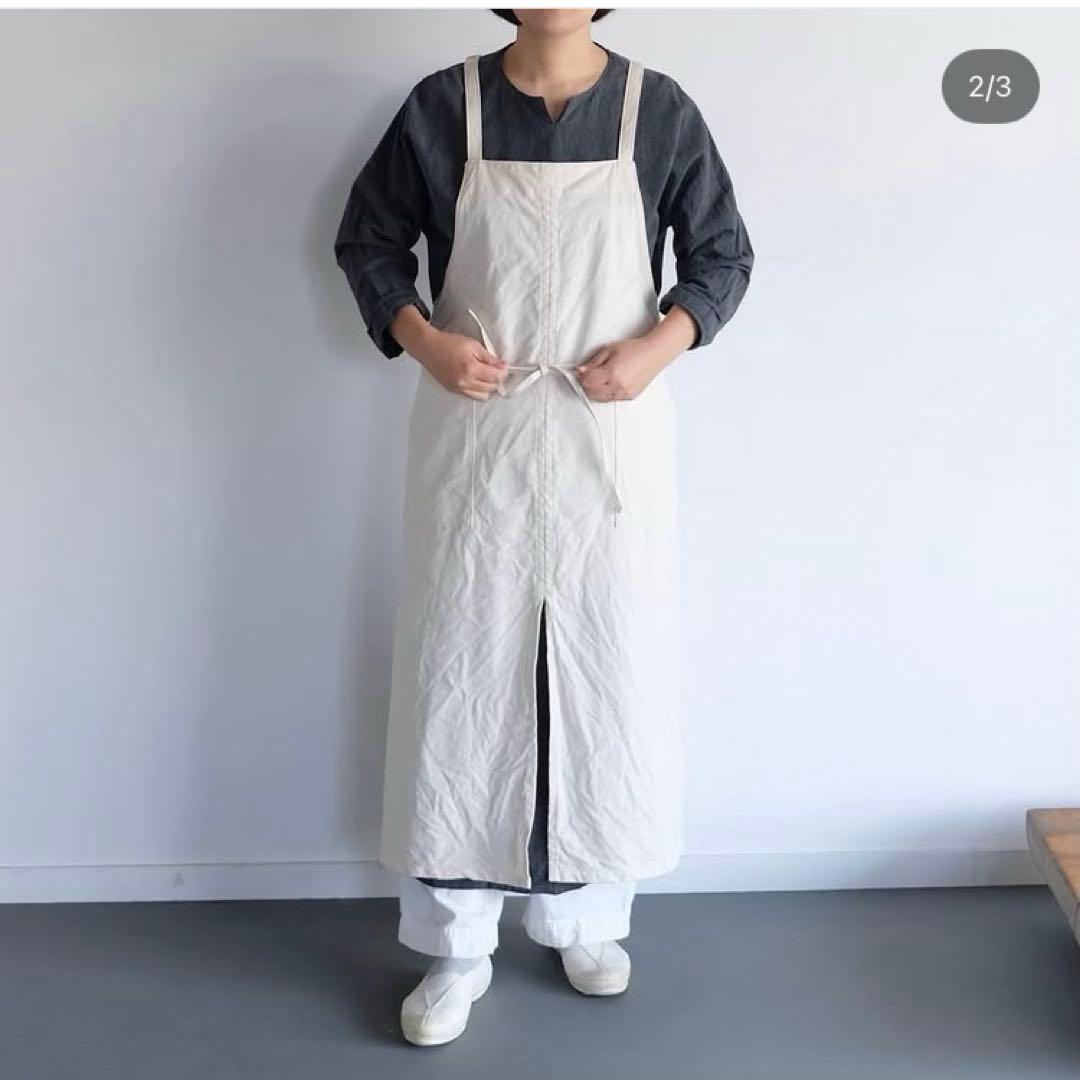 takeshi kanda エプロン きなり　新品未使用