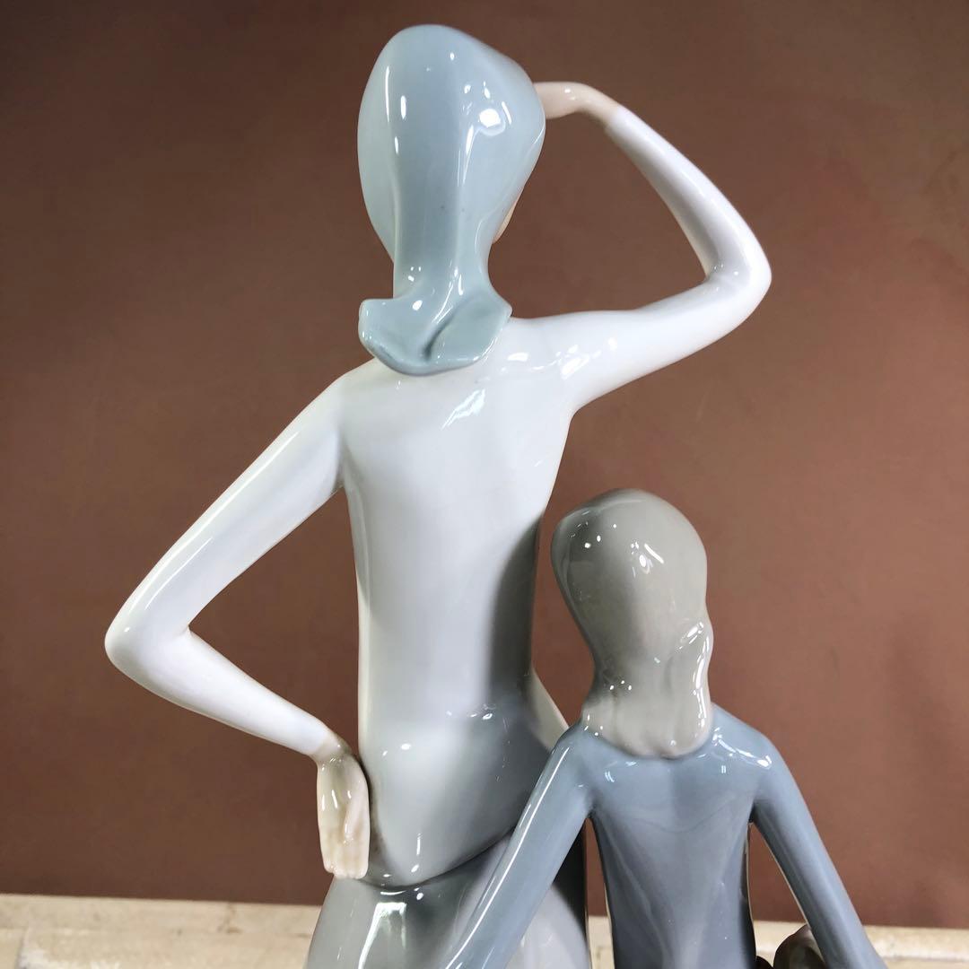 レア　NAO by Lladro（リヤドロ）母娘フィギュリン 陶器人形