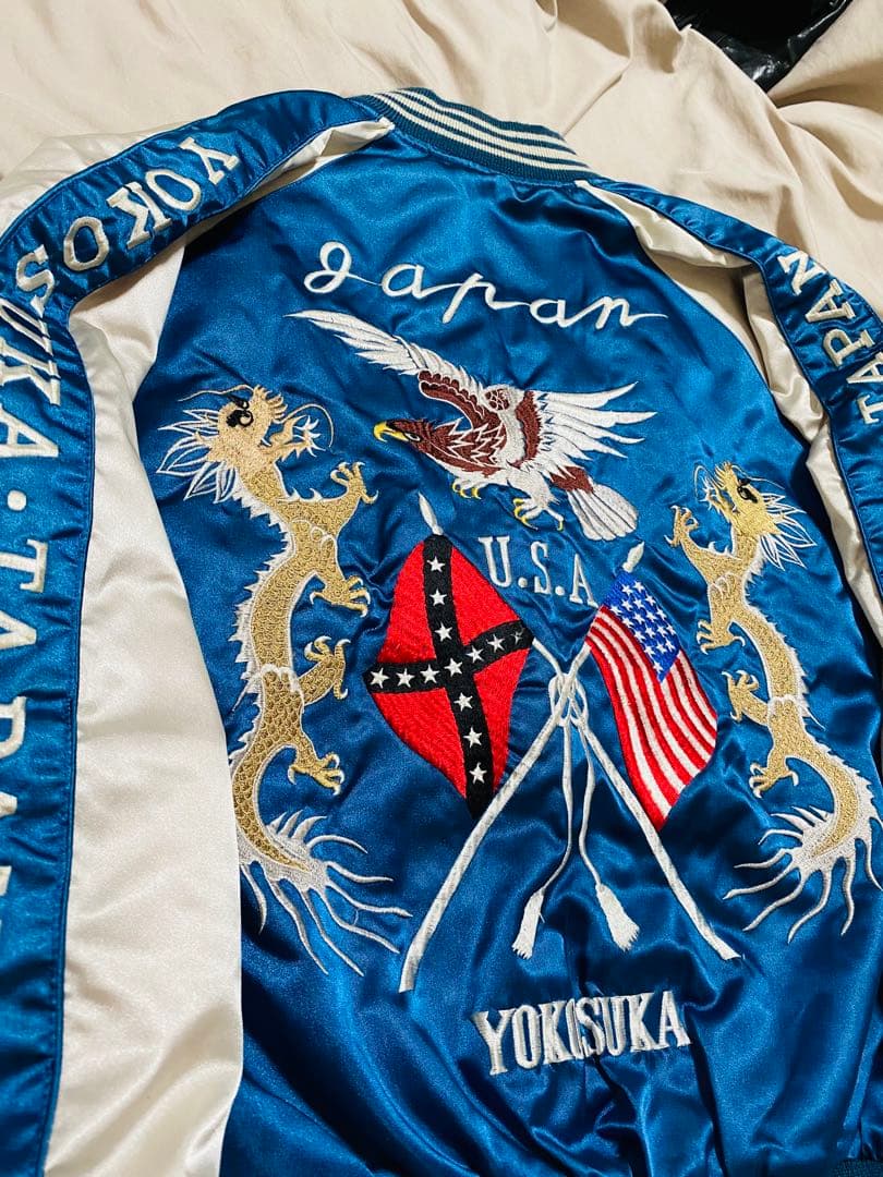 JUNGLE STORM 日本限定 YOKOSUKA サテン スカジャン 龍