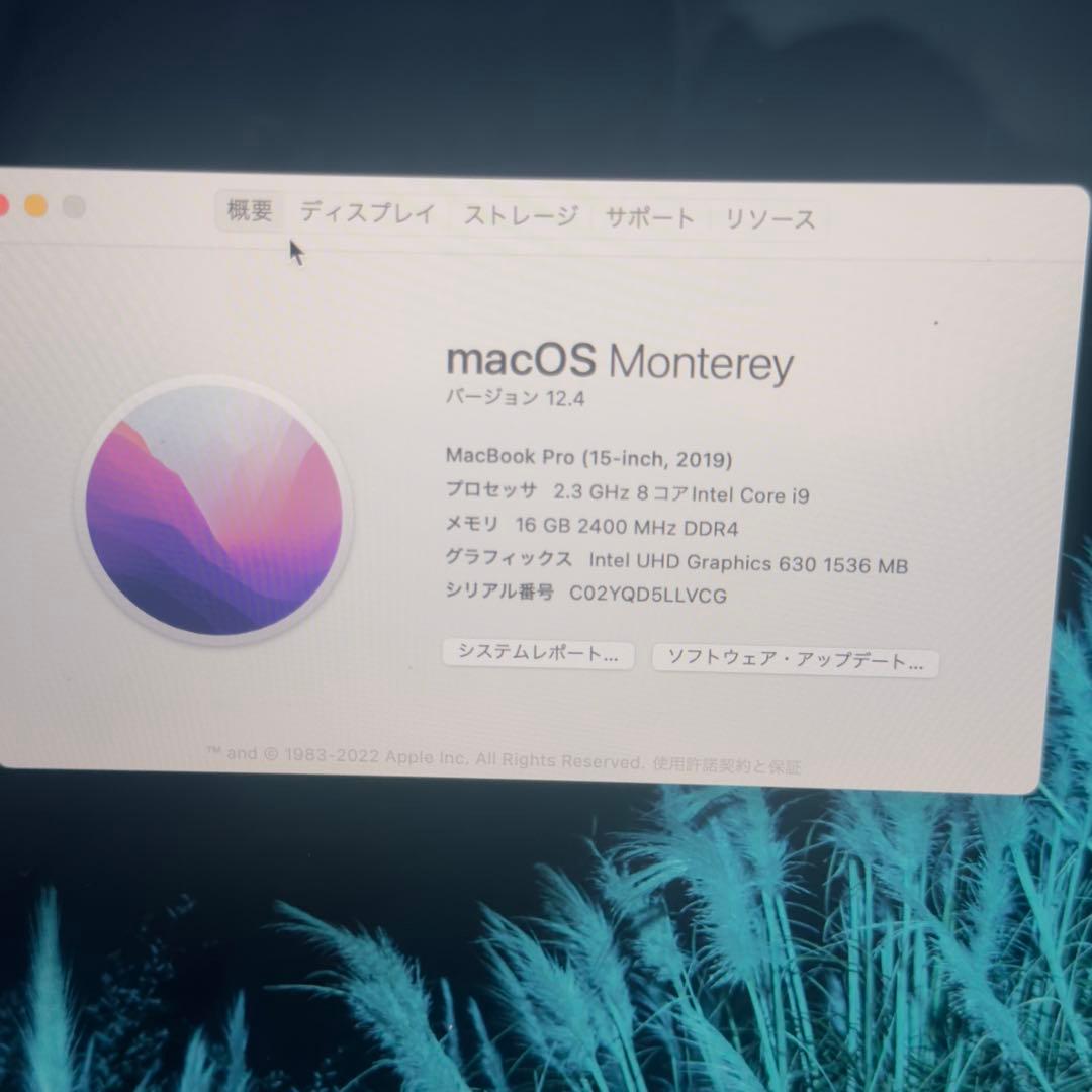 MacBook Pro15インチ2019付属品なし